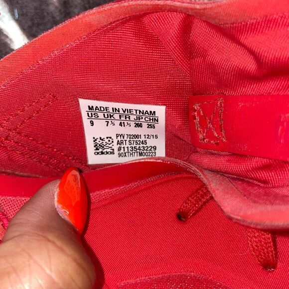 Adidas Tubular Defiant Lush Red SZ 9 - Picture 7 of 7